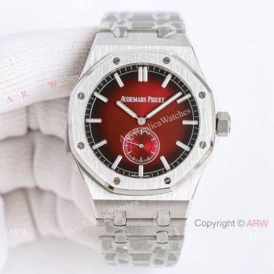 Swiss Grade Copy Audemars Piguet Royal Oak 42mm Smoked Burgundy Dial Watches